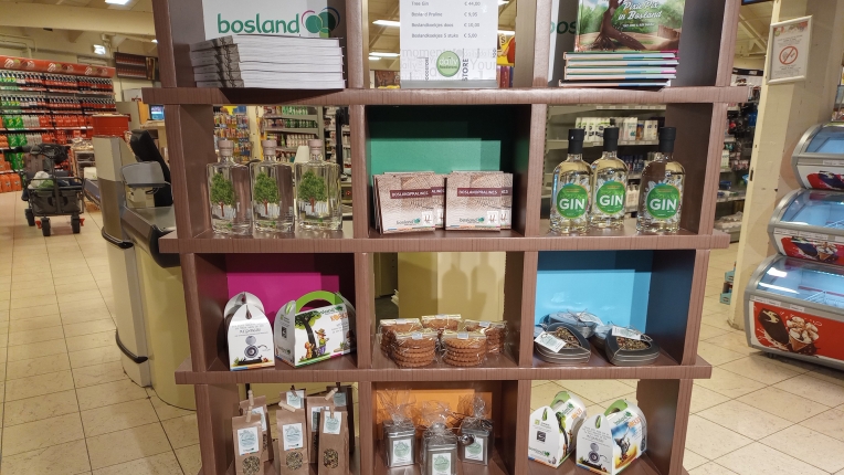 Bosland producten display