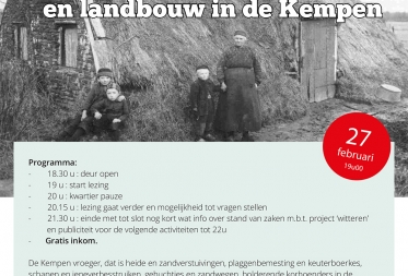 Lezing 1000 jaar landschap en landbouw in de Kempen
